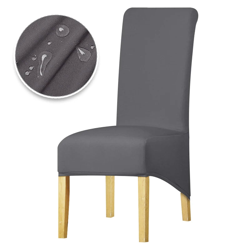Real Waterproof Fabric Chair Cover Stretch Seat Chair Covers Ventilate Bar Chair Slipcover Universal Size Chair Cover For Room