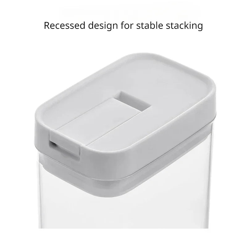 Sealed Plastic Food Storage Box Cereal Candy Dried Jars with Lid Fridge StorageTank Containers Household Items Kitchen Organizer