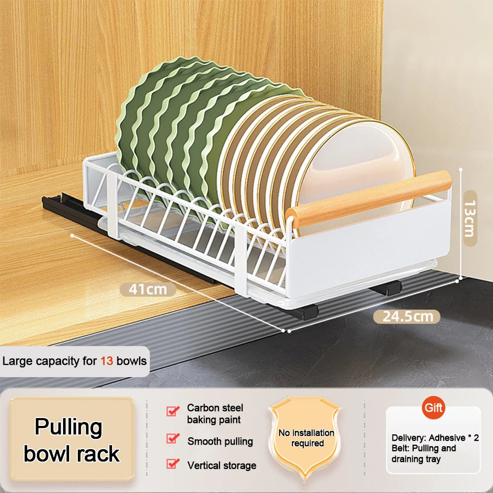 Kitchen Storage Rack Pull Out Sliding Drawer Seasoning Bottle Can Spice Storage Rack Drawer Storage Tray Shelf Kitchen Organizer