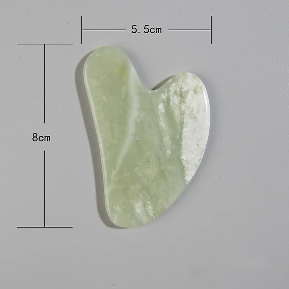 Dropshipping Gouache Scraper Massager Face Body Skin Scraping Beauty Care Guasha Board Facial Gua Sha Massage Tool Natural Jade