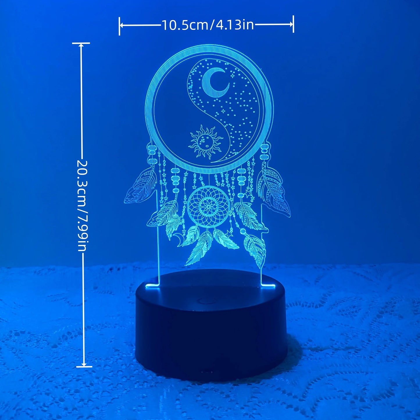 1pcs3D fishing net night light, USB creative dream decorative night light, birthday Christmas gift to friends and relatives.