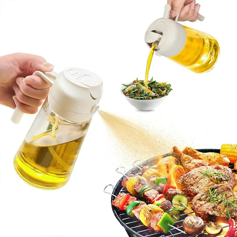 Obelix Olive Oil Dispenser Bottle Auto Flip Condiment Container Automatic Cap And Leakproof Vinegar Glass Cruet Kitchen Tools