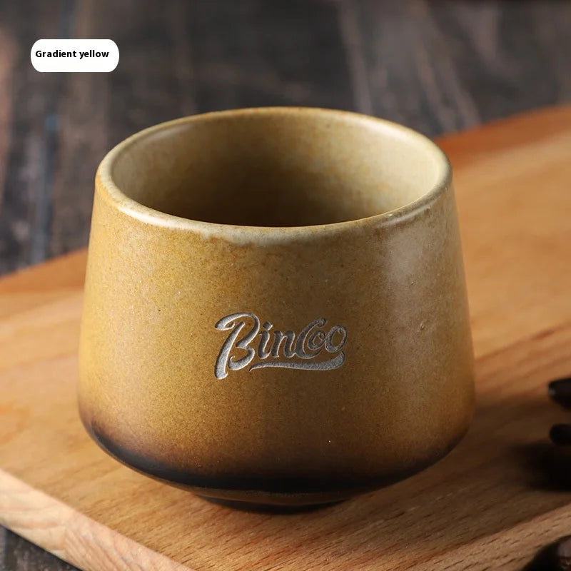 200ML Light Luxury Retro Mugs Ceramic Coffee Cups Handmade Latte & Matcha Kung Fu Tea Cup Retro Japanese Style Ceramic Tea Cup