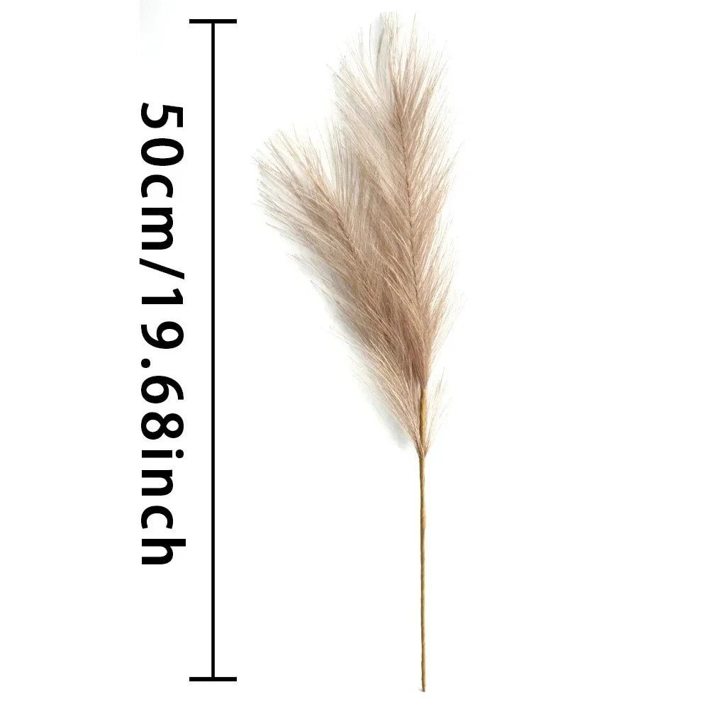 10pcs Artificial Pampas Grass Decor Flowers Fake Plant Reed forDIY Floral Table Arrange Flower Wedding Home Christmas Decoration