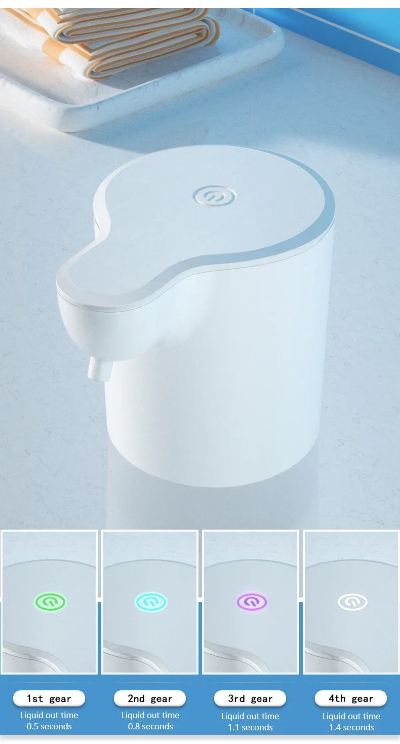 350ML Automatic Foam Soap Dispenser Bathroom Smart Washing Hand Machine USB Charging White ABS for Bathroom Toilet