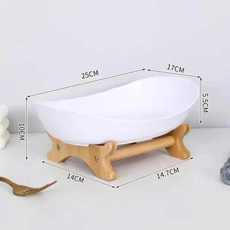 1/2/3 Layer Fruit Plate Light Luxury Plastic Wooden Snack Nuts Candy Dish Creative Salad Bowl Table Living Room Home Kitchen