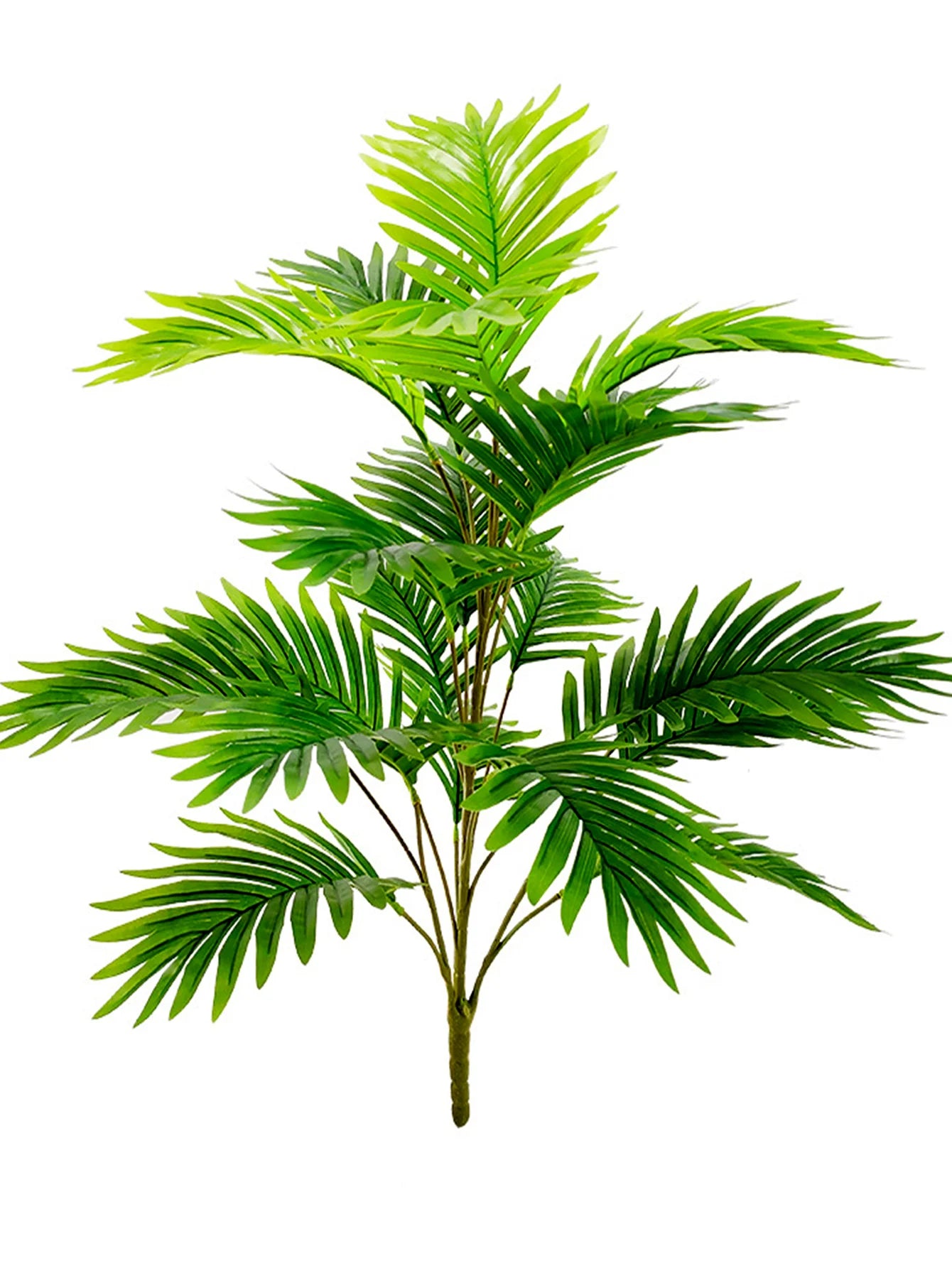 1pc 12/18/24 Leaves Artificial Plant Tropical Hibiscus Tree Indoor Decorative Green Plant Branch Bouquet Foliage Home Decoration