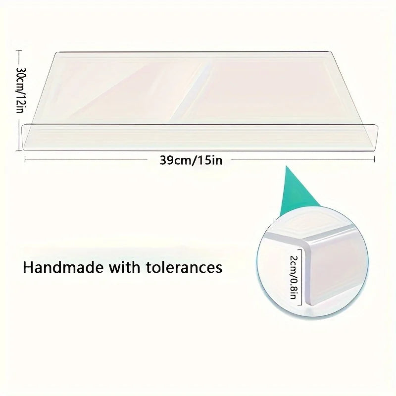 Cutting board, kitchen cutting board, countertop protector with kitchen counter lip