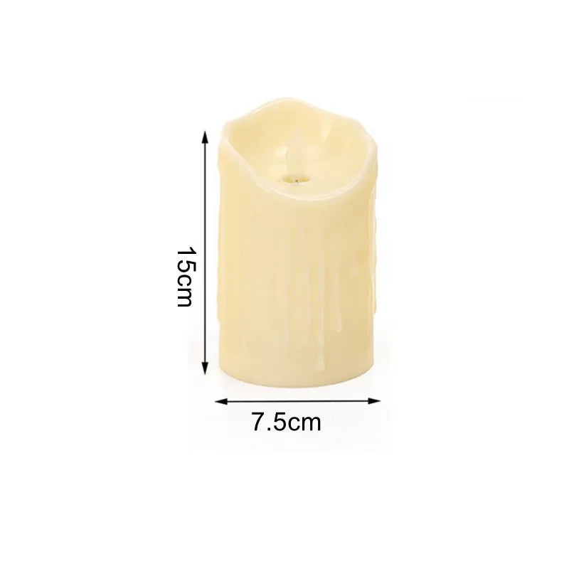Flameless Flickering Electronic Candles Led Candles Battery Operated Home Decor Accessories for Birthday Hotel Wedding Candle