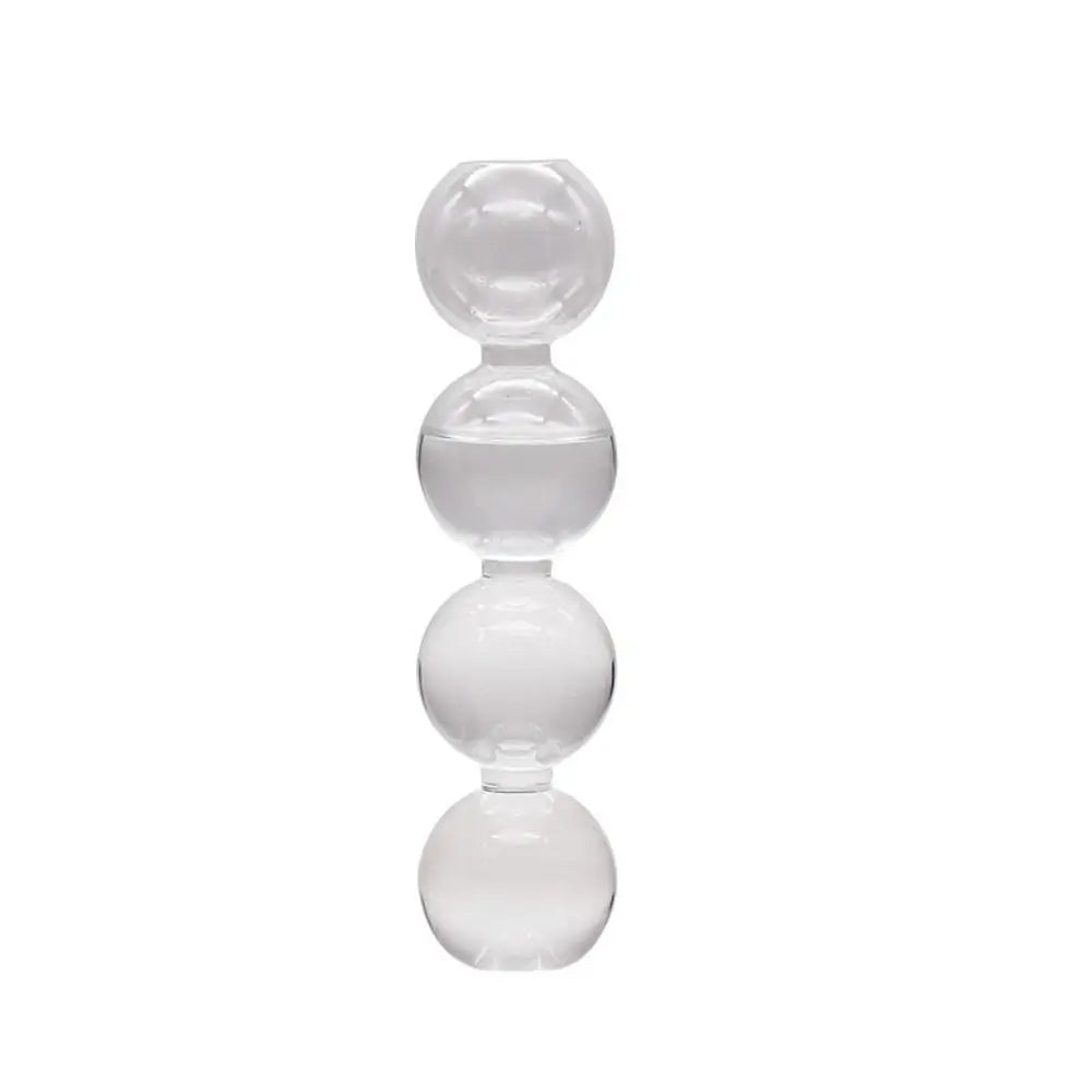 Crafts Romantic Glass Vase Simple Modern Hydroponic Flower Pot Funny Creative Spherical Flower Vase Dining Room
