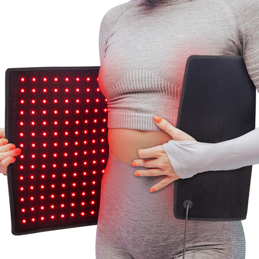 406pcs Leds Red Light Heating Larger Size Pad 660nm Waist Back Shoulder Muscle Pain Yoga mat Relief Relax Infrared Light 850nm