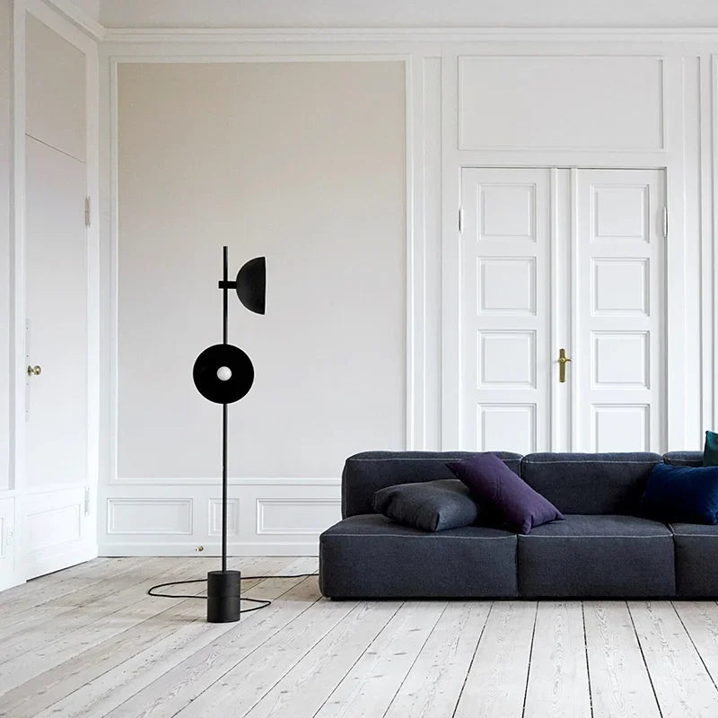 Postmodern designer model room, living room, study, sofa, vertical floor lamp, Nordic bedroom headboard decorative lamp
