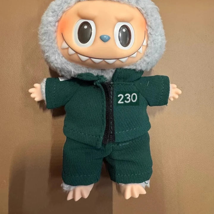 Hot Labubu Clothing Funny Seafood Game Serie Doll Clothes Participants Organizer Casual Outfits Mini Plush Doll Accessories