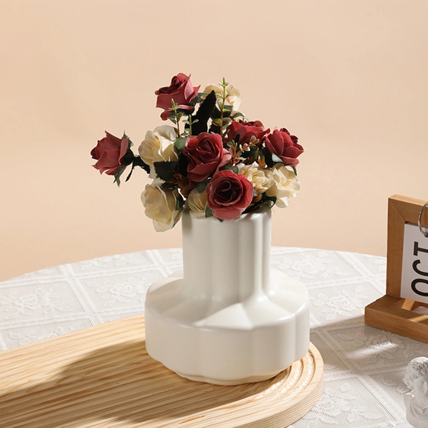 Modern Flower Vase Flower Pot Basket Nordic Home Decoration Vase Minimalist Vase for Home Table Office Bedroom Decors