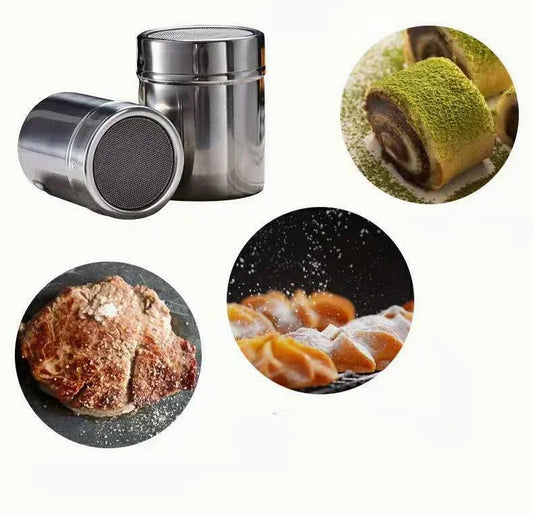 1pc Stainless Steel Chocolate Shaker Cocoa Flour Coffee Sifter Sugar powder spreading Kitchen baking accessories cake decoration