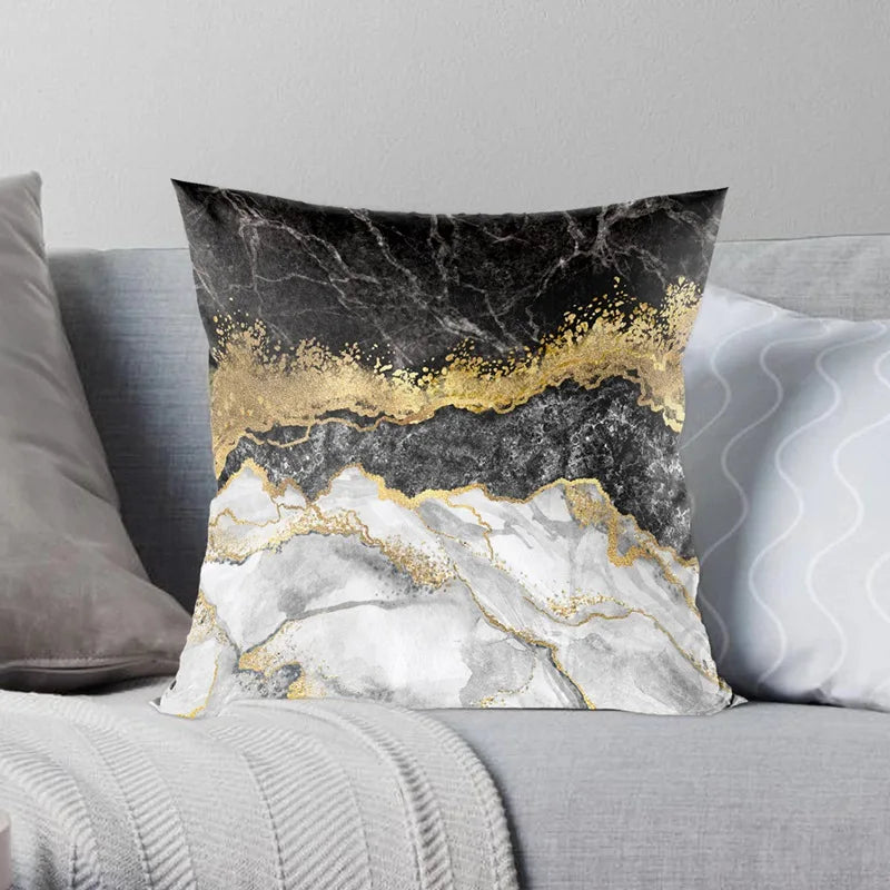 45x45cm Marble Pattern Cushion Cover Decorative Pillow Cover Sofa Cushion Pillow Cases Home Decoration 2024 Decor Pillowcase