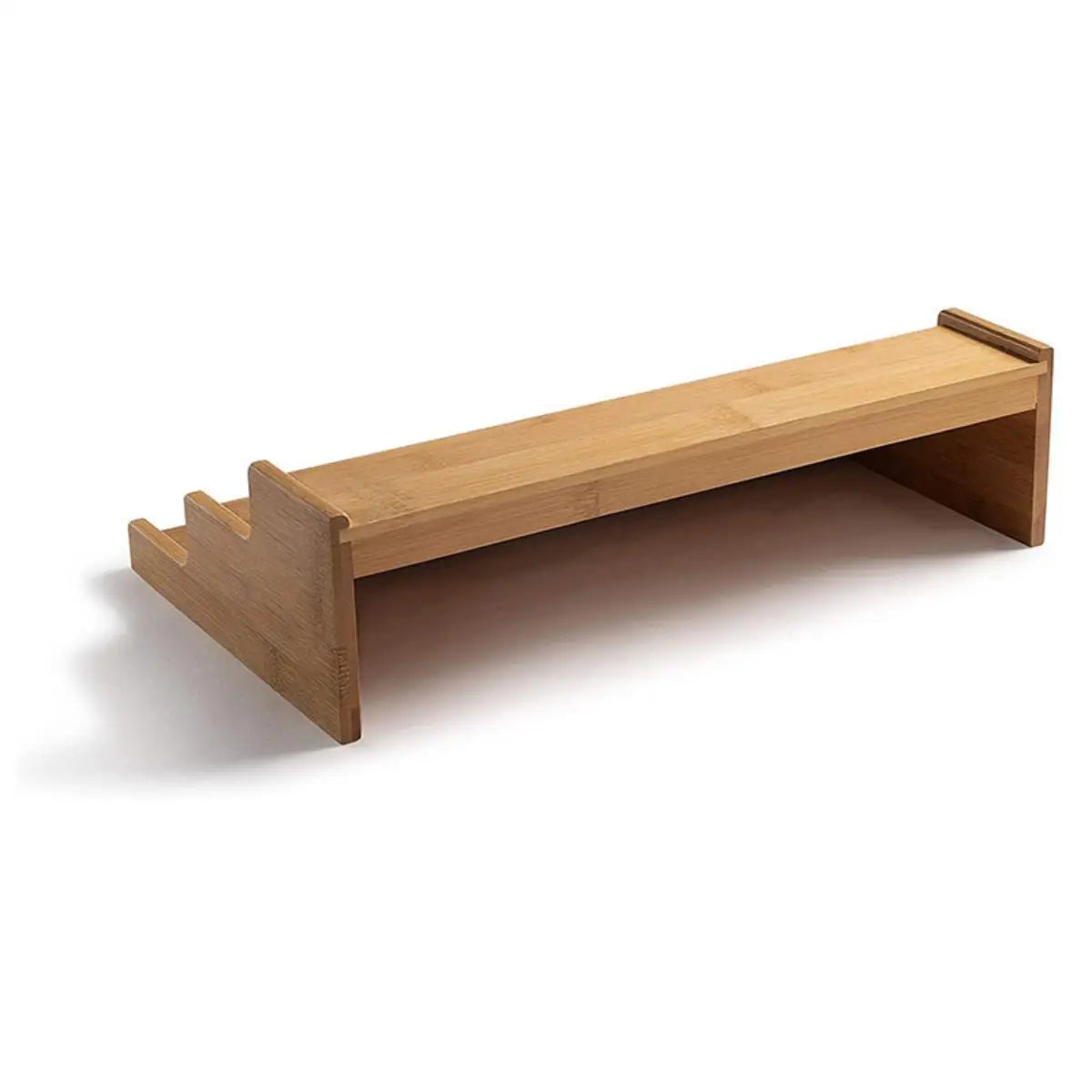 Spice Rack Kitchen Cabinet Organizer，3 Tier Bamboo Display Shelf for Kitchen Cabinet, Pantry and Countertop Organization