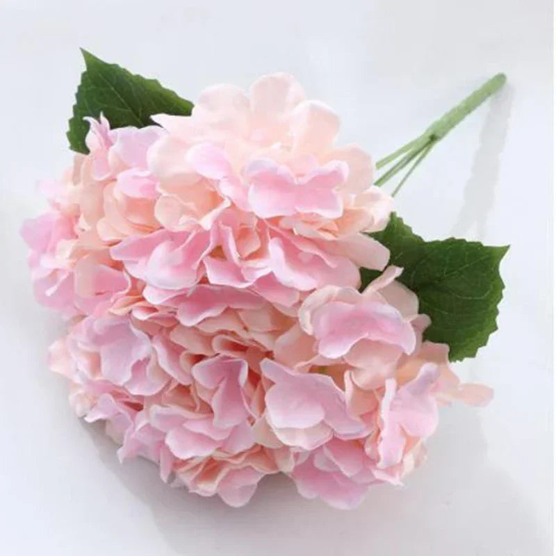 Simulation Mallorca Artificial Flower Big 5 Hydrangea Silk Cloth Home Living Room Table Decoration Wedding Fake Flower Blue