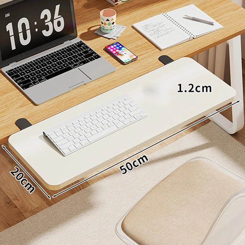 Non-punching Desktop Extending Board Foldable Office Computer Working Extension Table Lengthening Desk For Keyboard Mouse
