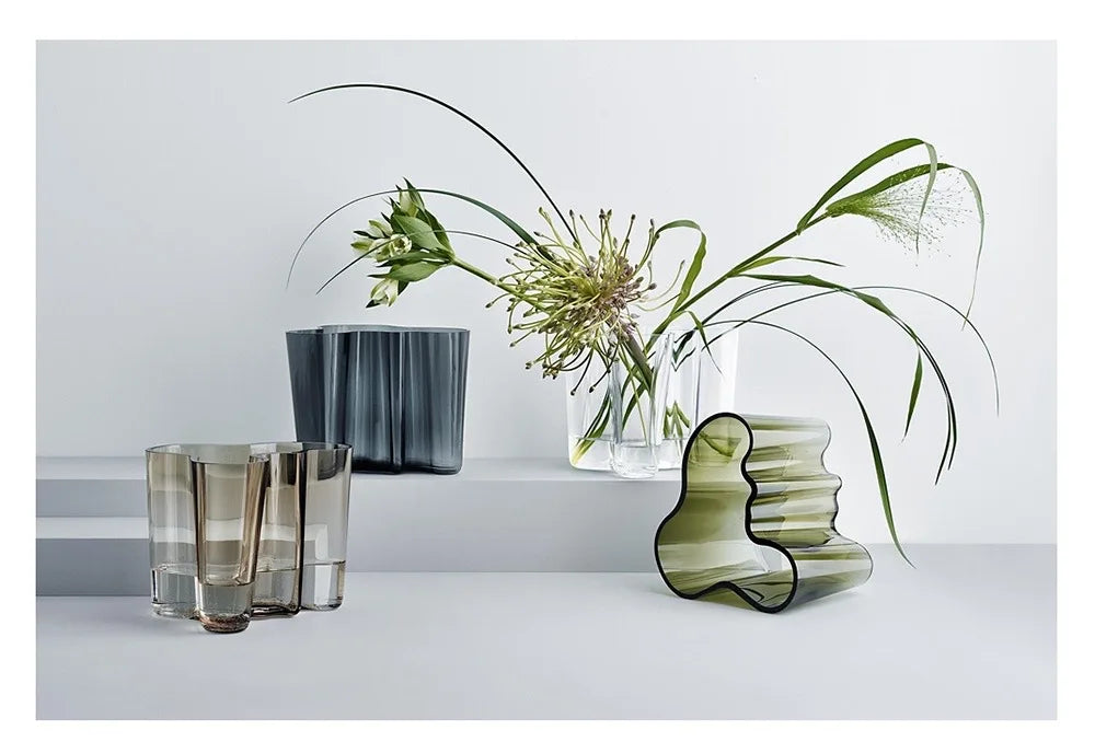 Handmade Blown Glass Vases In Lakes, Simple and Creative Dining Table, Living Room, Decorative Flower Ware