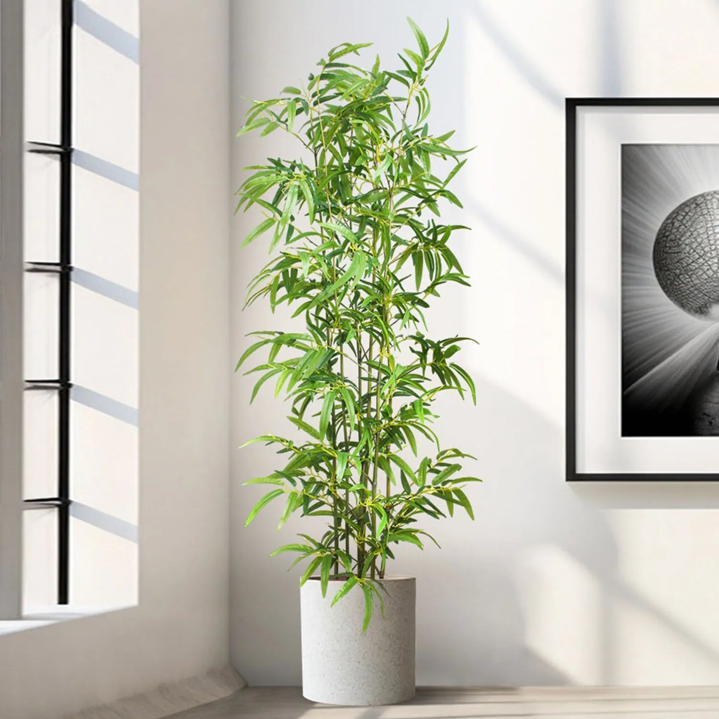 130-210CM Artificial Green Bamboo Branch Fake plant realistic faux plant for Wedding Home Hotel Office Party Decoration ornament