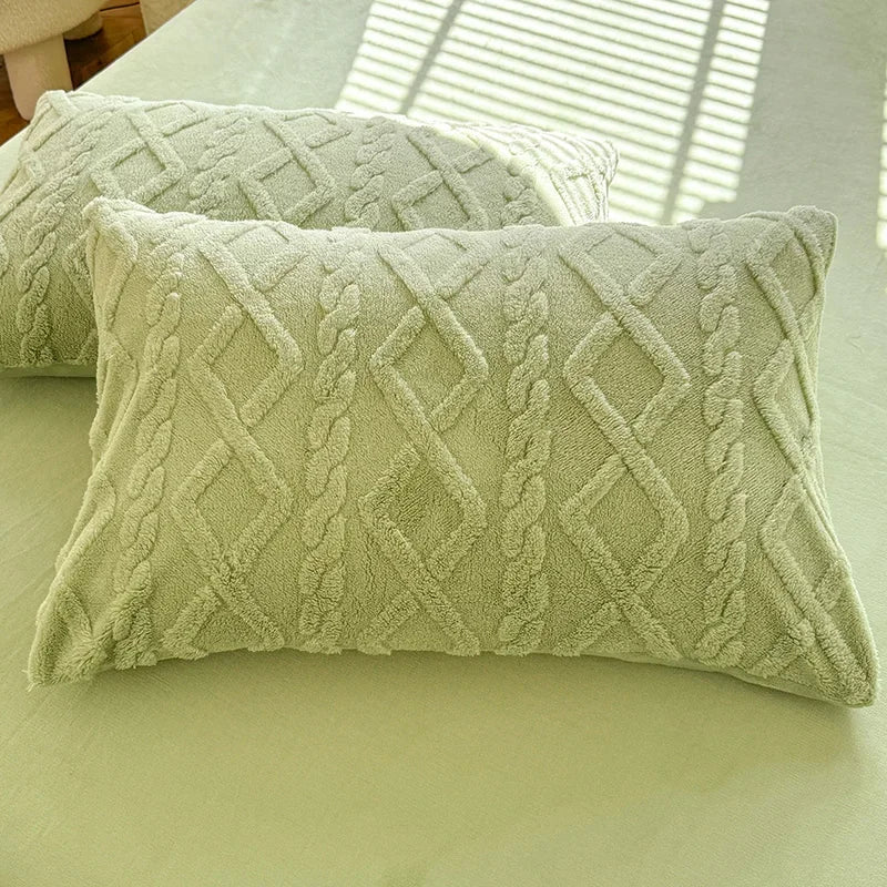 1pcs 2pcs Pillowcase Velvet Pillow Cover 48x74cm Pillowslip Rectangle Cushion Cover Warm Pillow Case Fundas De Almohada