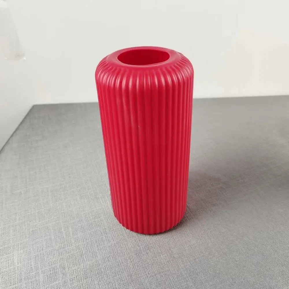 Creative Flower Art Hydroponic Vase Ornaments Light Capacity Vertical Nordic Vase Ornaments DIY Plastic Vase Living Room