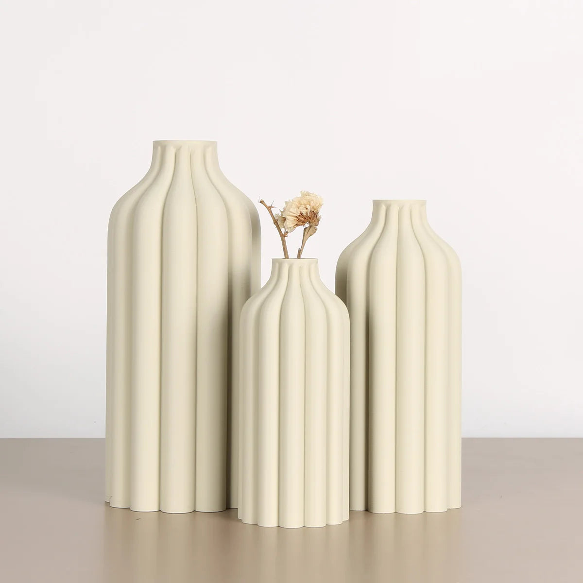 3-piece set, Bohemian style vase set, suitable for living room, dining room and office decoration - elegant vases