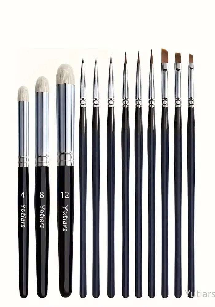 Professional Miniature Paint Brush Set For Warhammer 40K, Dnd, Citadel & Scale Models - Ideal For Enamel & Fantasy Figurines