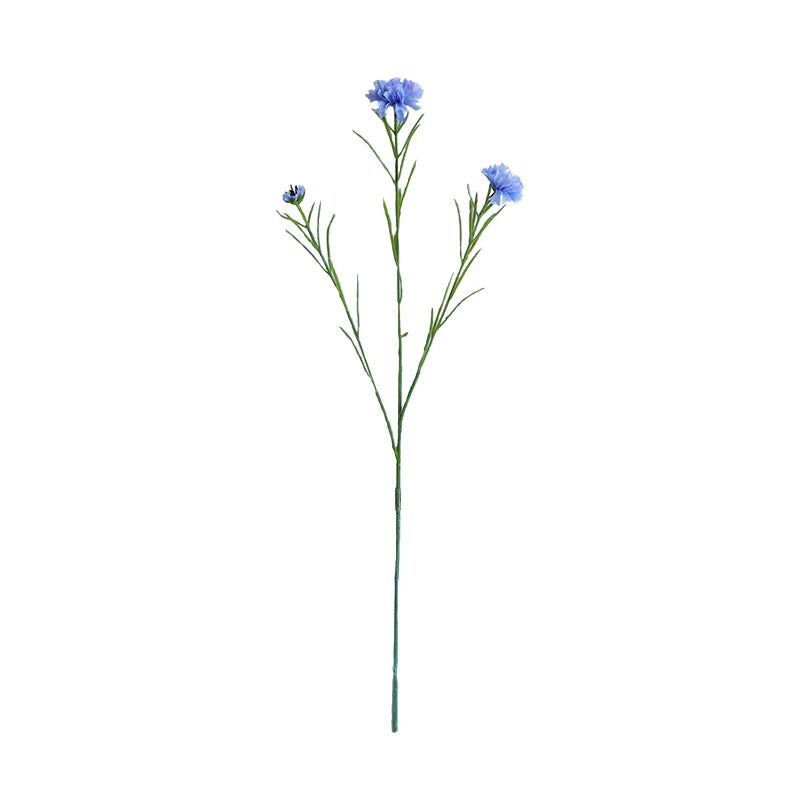 3 Forks/Bouquet Artificial Flower Silk Cornflower Fake Flowers Artificial Plant Decorative Flowers Home Decor Wedding Decor