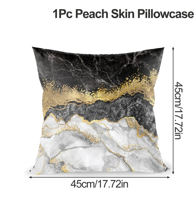 45x45cm Marble Pattern Cushion Cover Decorative Pillow Cover Sofa Cushion Pillow Cases Home Decoration 2024 Decor Pillowcase