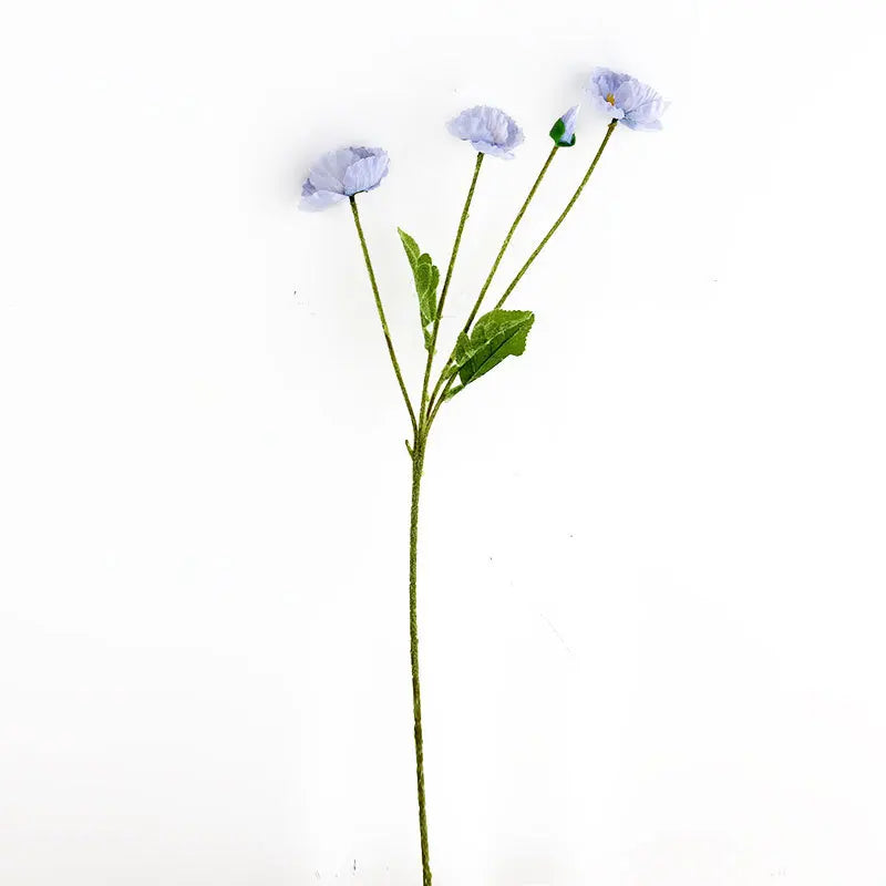 Artificial Silk Flowers Simulation Poppies Wedding Decoration Long Fake Poppy Branch Home Table Decor Ornaments Wedding Flowers