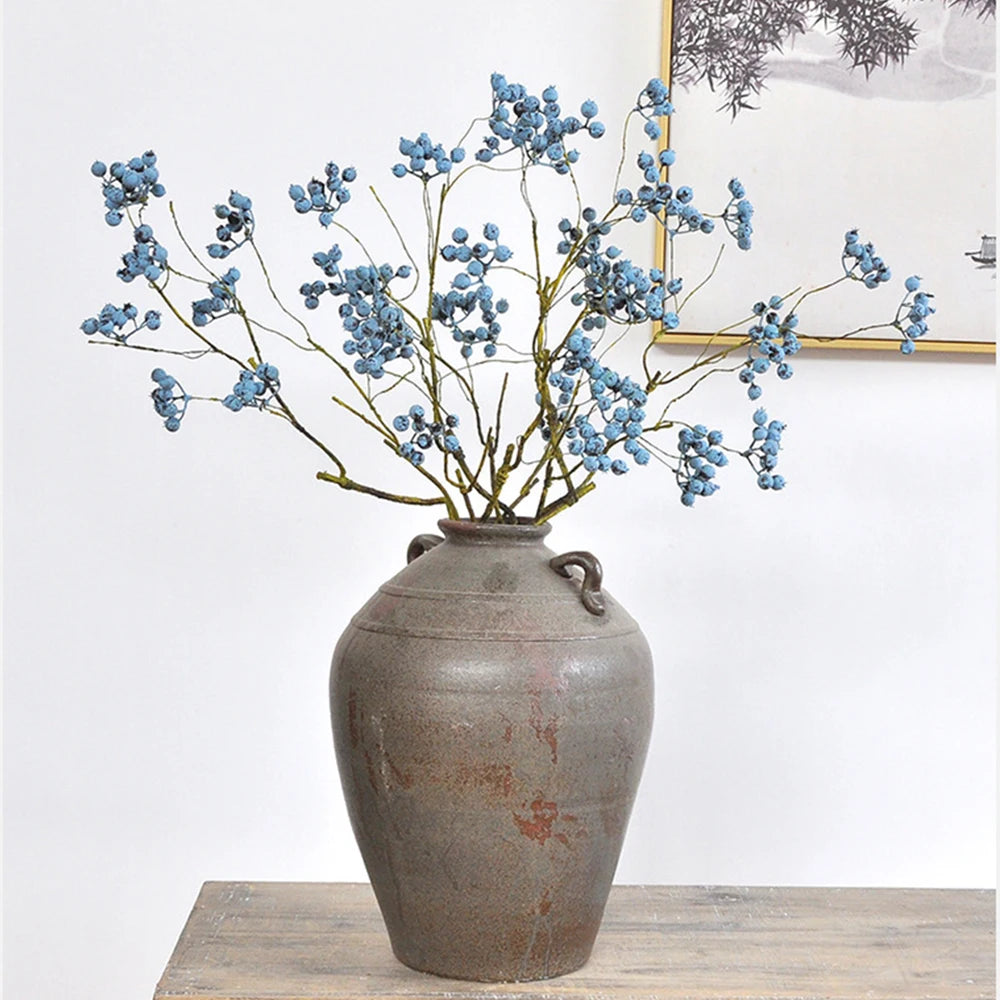 1 Branch Simulate Tree Fruit Flower Plant Branch Arrangement DIY Home Decoration