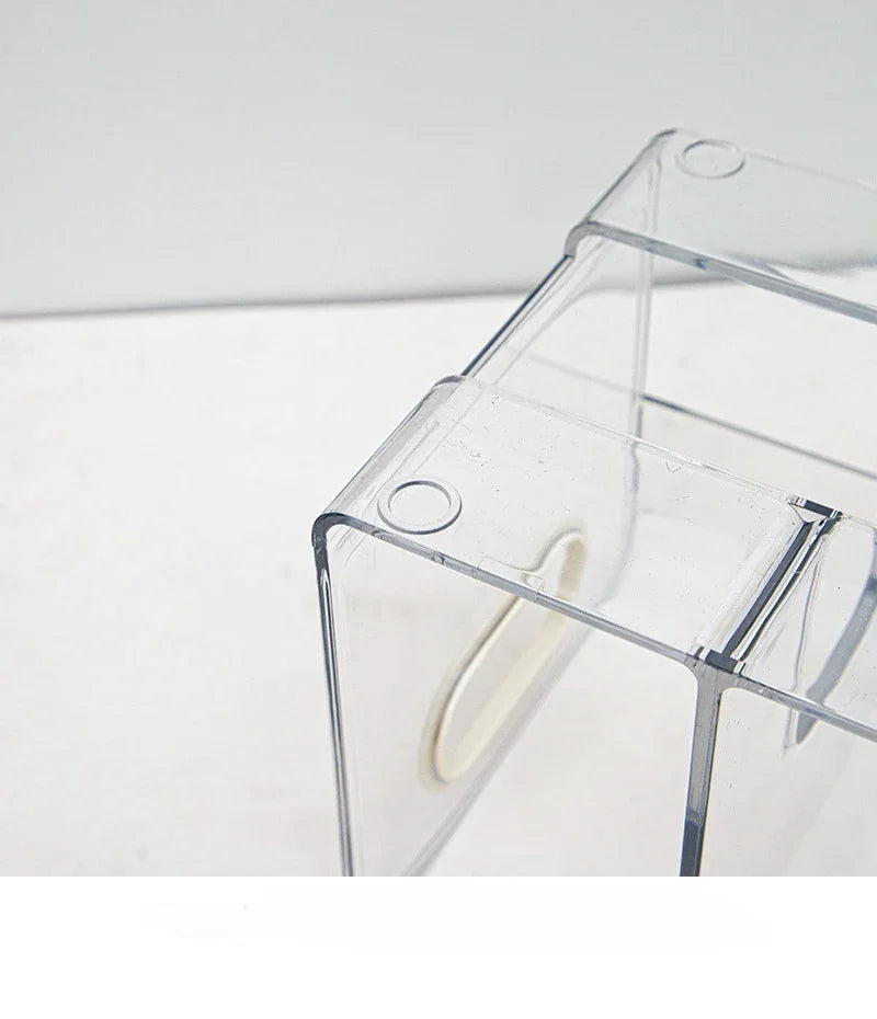 Convenient Clear Acrylic Bookends with Handle Desk Organizer Divided Book Stand Desktop Sorting Rack Study Supplies