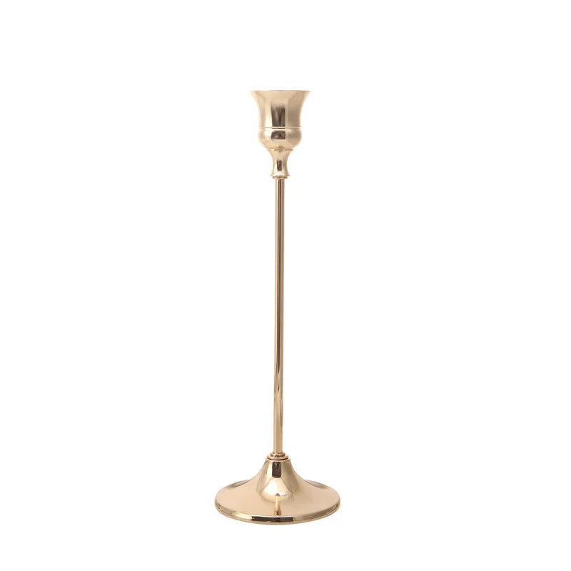 European style Metal Candle Holders Simple Golden Wedding Decoration Bar Party Living Room Decor Home Decor Candlestick