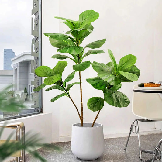 76-135cm  Artificial Plants Fake Bamboo Tree Branch Plastic Nandina Leaves Tall Green Landscape For Home Garden Decor