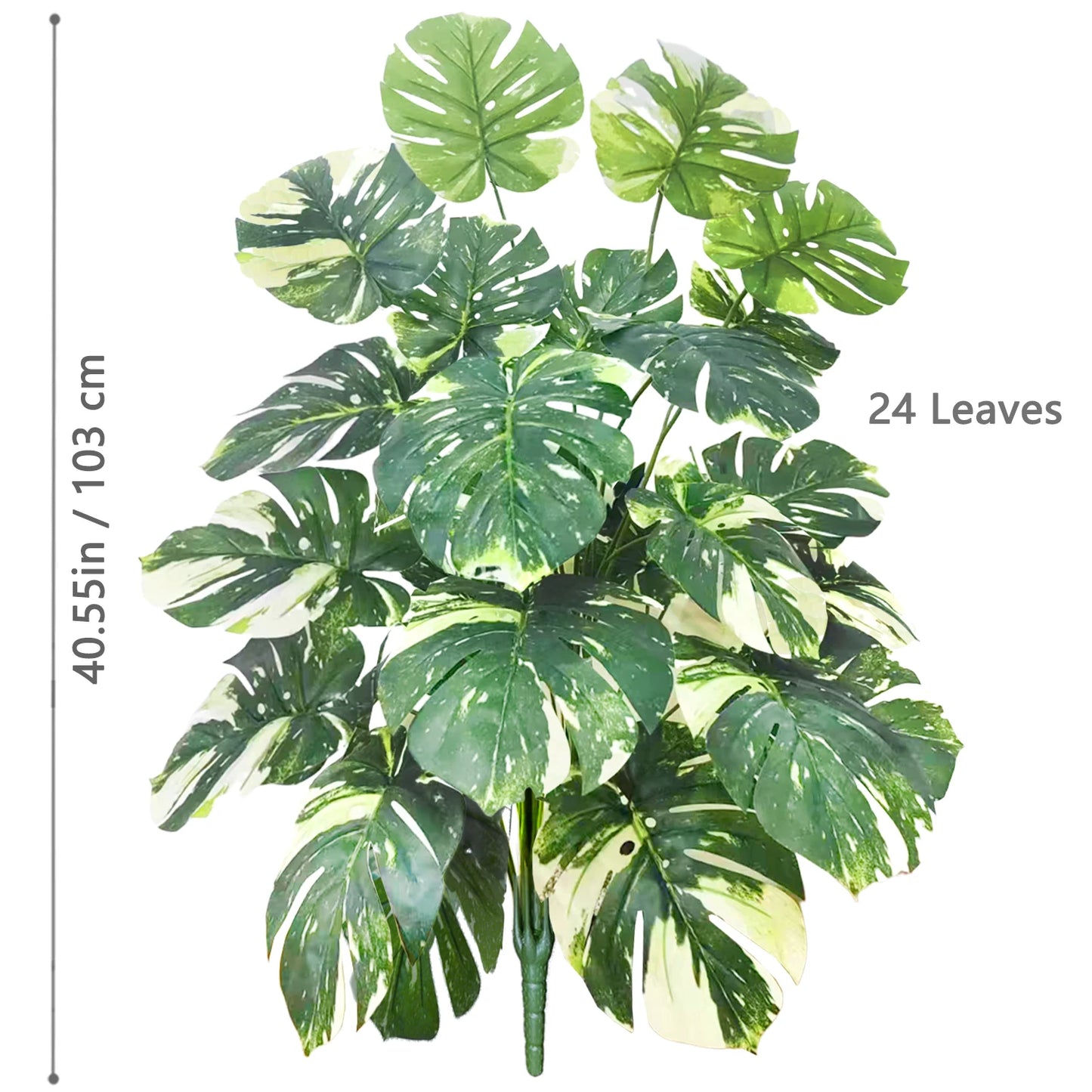59-103cm/40.5in Artificial Monstera plastic fake plant pot ornamental festival suitable for home office decoration