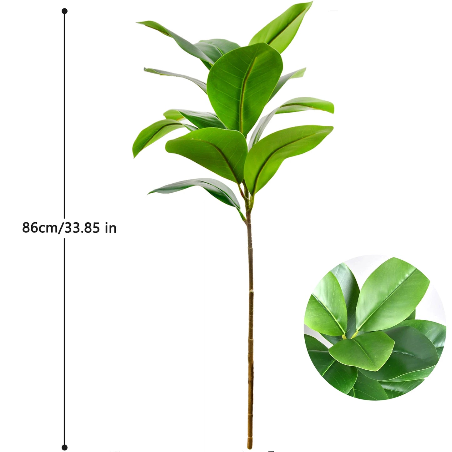 76-135cm  Artificial Plants Fake Bamboo Tree Branch Plastic Nandina Leaves Tall Green Landscape For Home Garden Decor