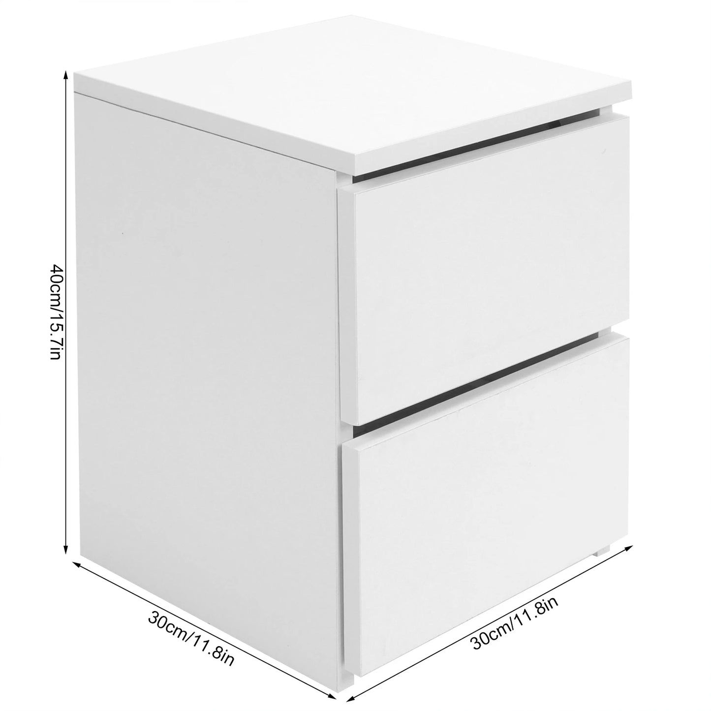 Bedside Table with 2 Drawers Modern Night Stand Table for Home Bedroom Living Room Side Table Nightstand Night Table Bedside