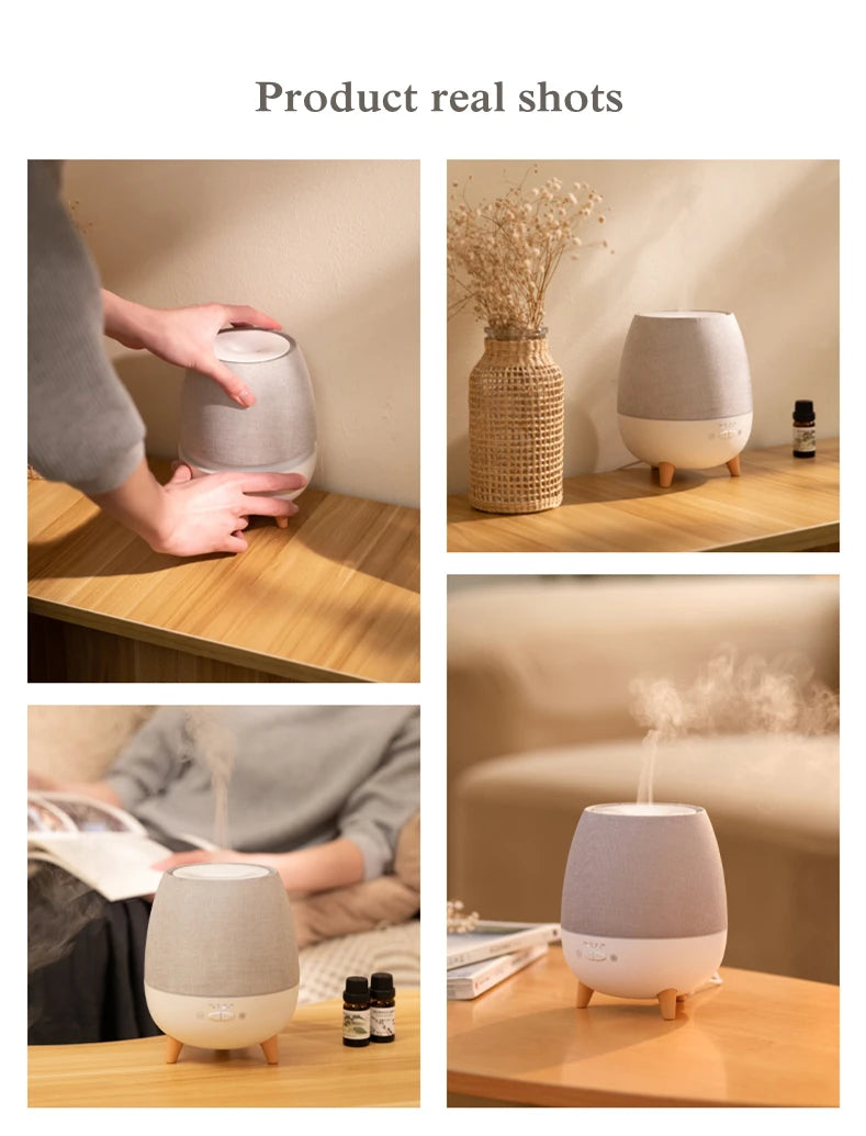 Electric Aroma Air Diffuser 300ml Aromatherapy Essential Oil Diffuser Remote Control Ultrasonic Mist Humidifier with Night Light