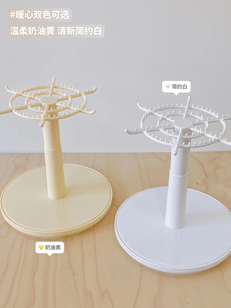 Labubu Pendant Display Box Rotating Transparent Labubu Doll Handmade Blind Box Storage Display Rack Decoration In Stock