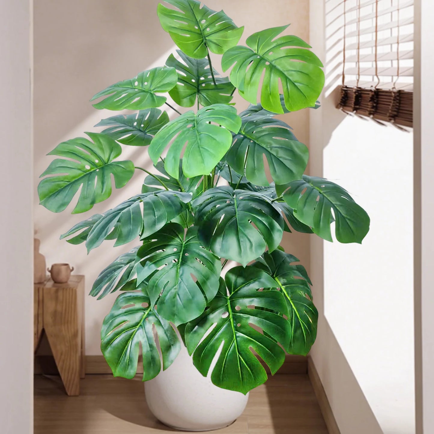 59-103cm/40.5in Artificial Monstera plastic fake plant pot ornamental festival suitable for home office decoration