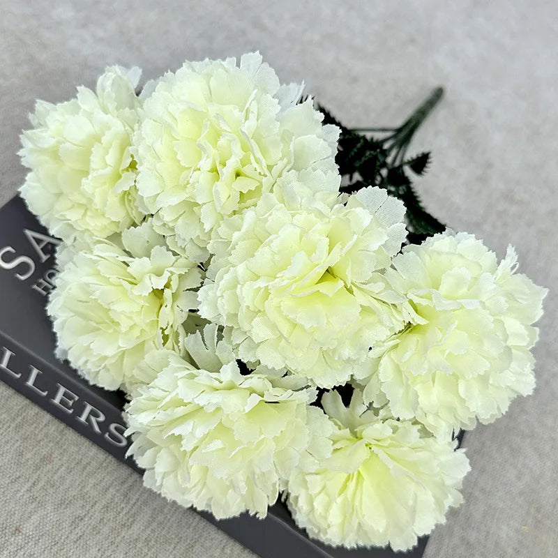 Artificial Chrysanthemums Fall Flowers Silk Orange Marigold Flowers Fake Mums Flowers for Wedding Autumn Day of The Dead