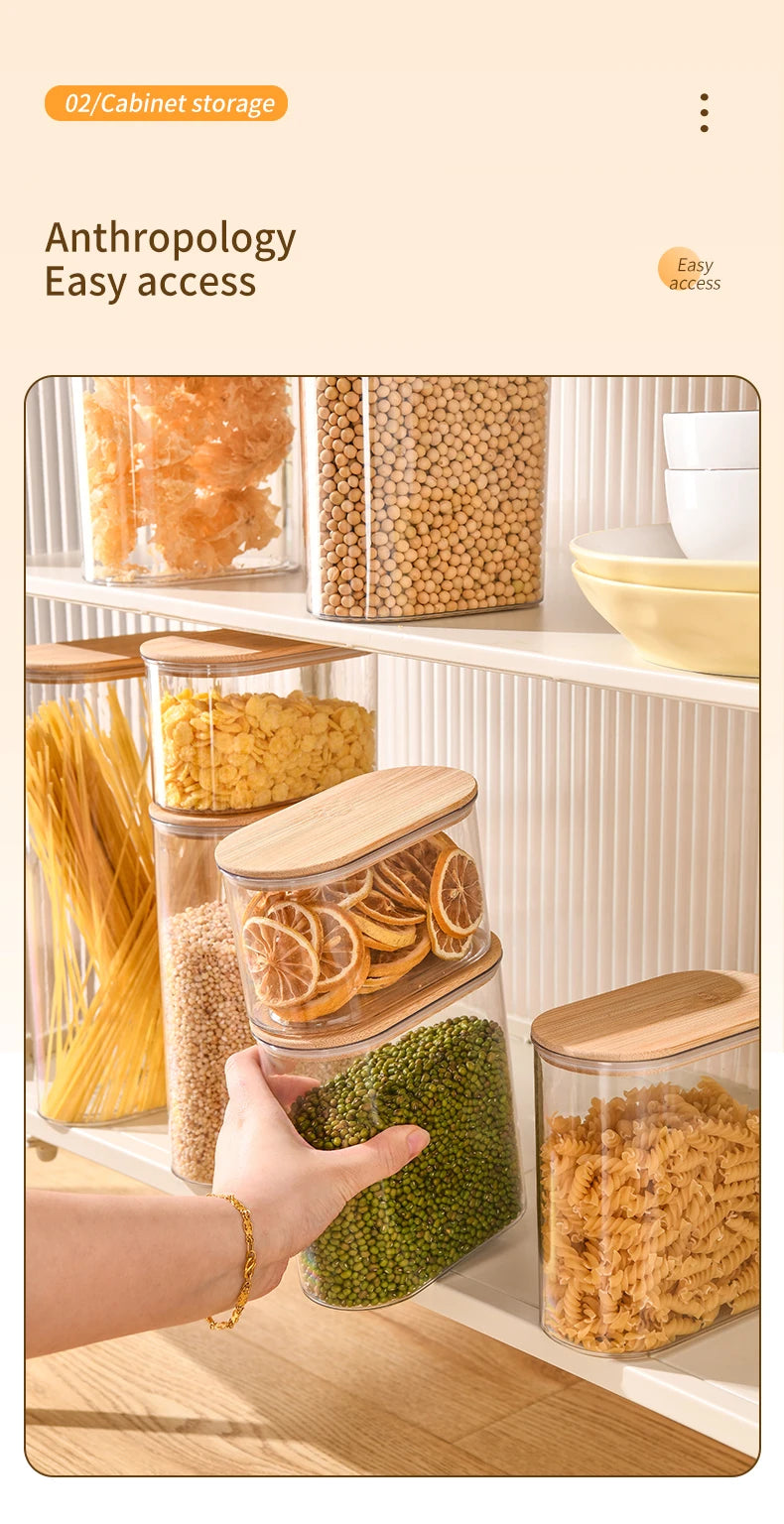 Storage Containers with Lids,Clear Food Jars Fits for Pantry,Coffee Bar,Airtight Canisters for Organizer Pasta,Sugar,Coffee Bean
