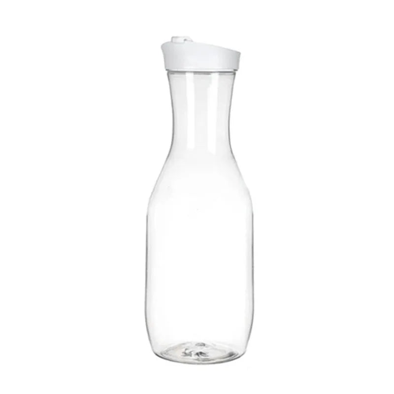 50 Oz Large Plastic Water Bottle with Flip Cap, Square Base Juice Container, Clear Plastic Water Bottle, Beverage Milk Bottle
