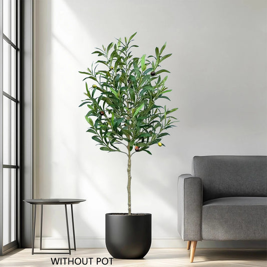 New 90-160CM Artificial Olive Plant tree Branch Fake plant Realistic touch indoor faux plant for New year Home Office Decoration