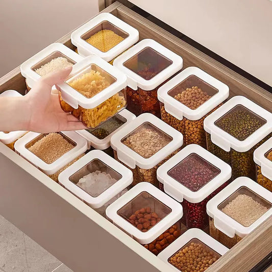 Kitchen Sealed Grain Container Food Container Plastic Snack Storage Container Coffee Storage Container Dry Fruit Storage Box