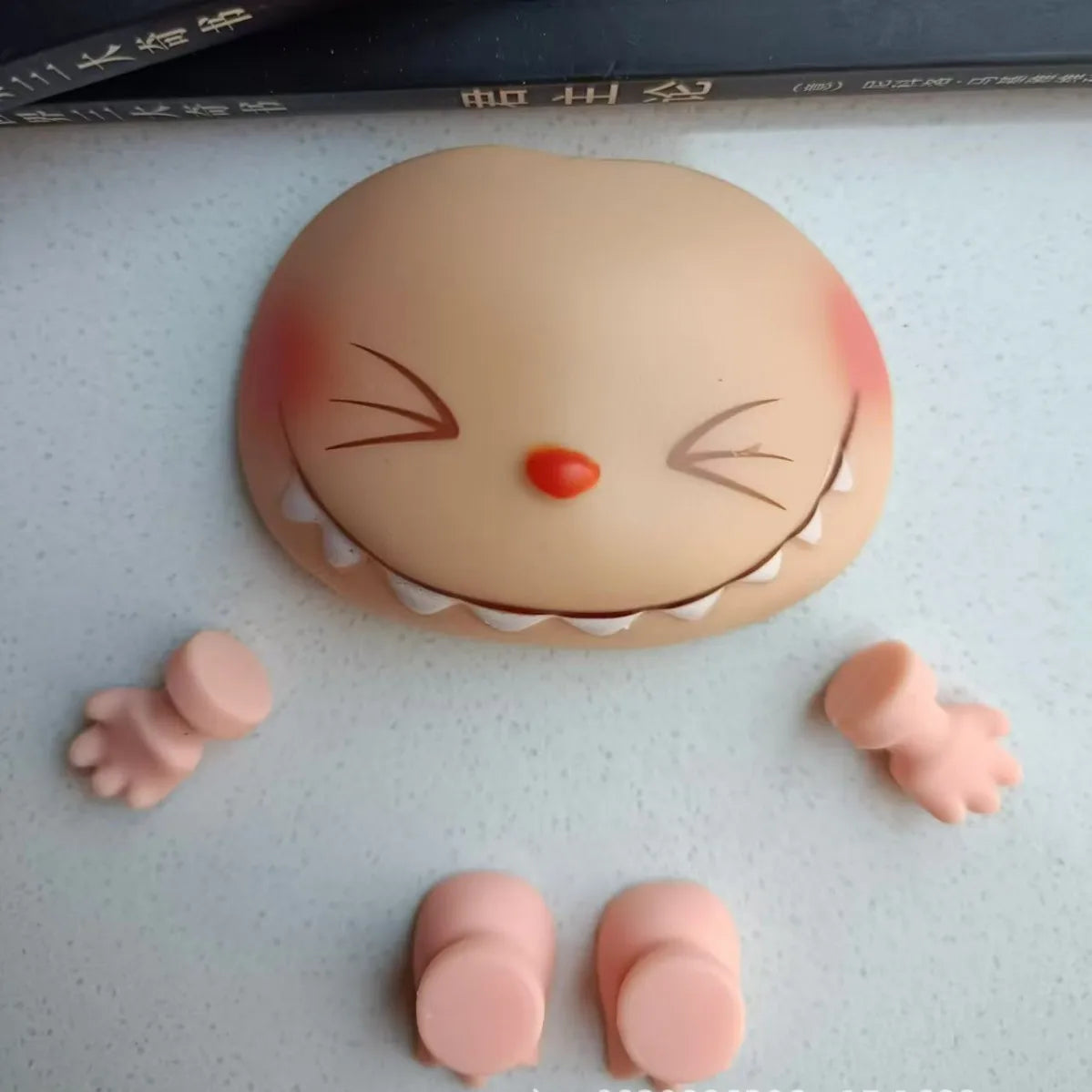 Labubu PVC Vinyl Doll DIY Replacement Parts Set - Hands Feet Face Changing Collectible Doll Accessories for Creative Gifts