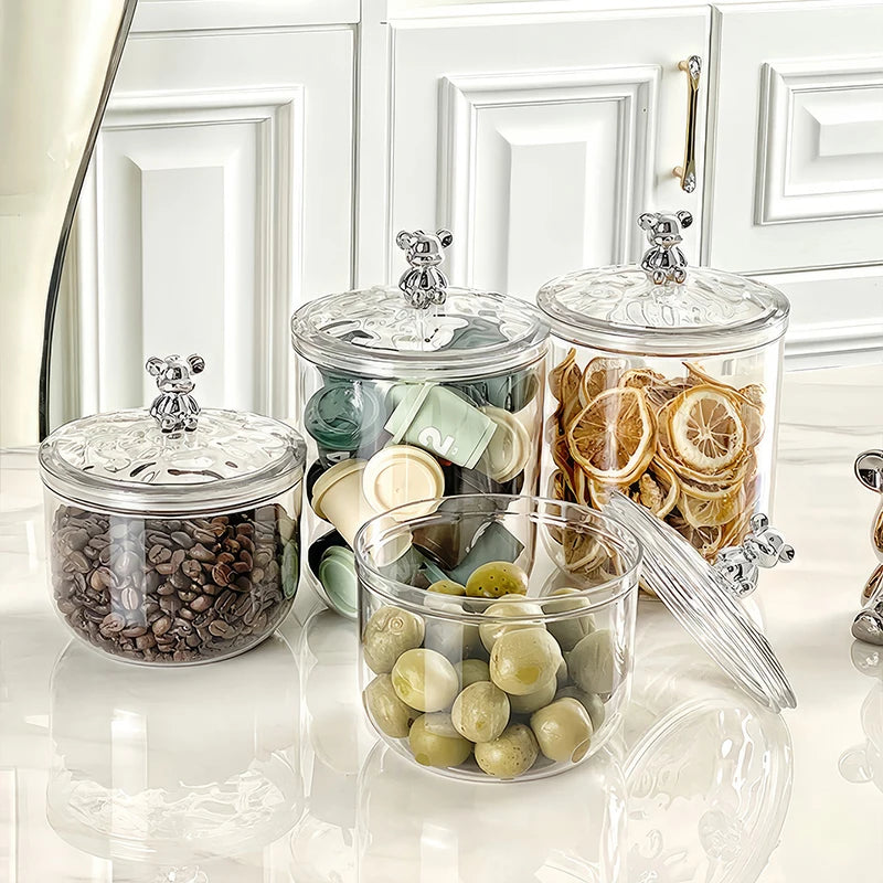 Kitchen grain jar, spice jars insect proof,moisture-proof, can store lemon slices, nuts, coffee beans,food organizer,storage box