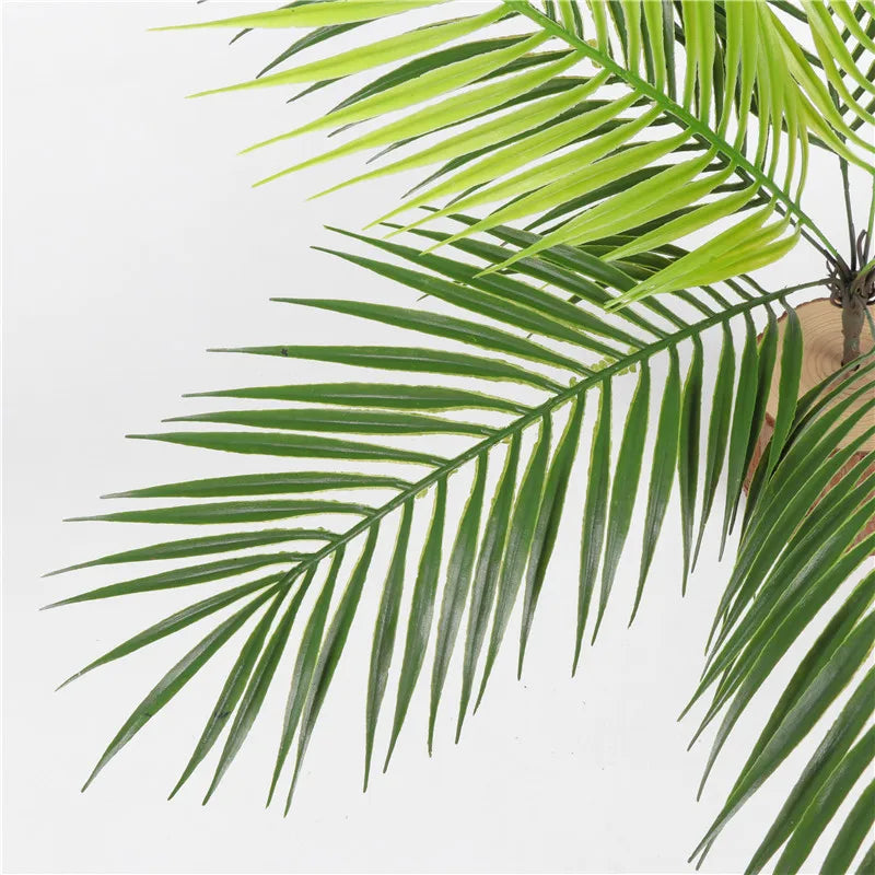52cm 9Leaves Artificial Tropical Plants Fake Palm Plant Branch Green Leaves For Home Garden Office Jungle Carnival Decoration 52